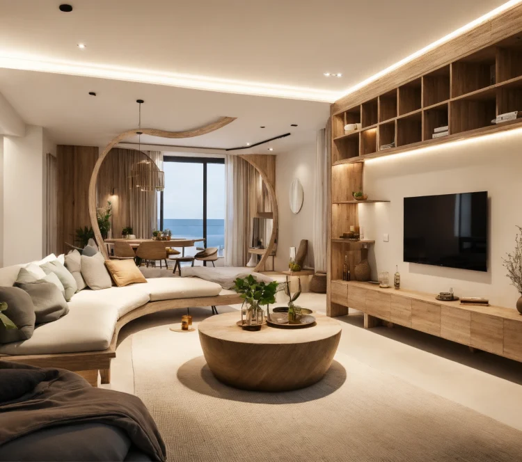 Modern take on upscale bali inspired small apartme (2)